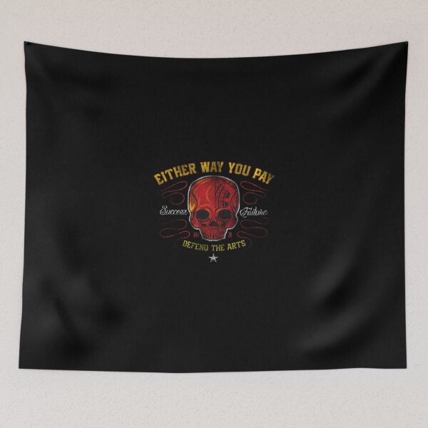 Item preview, DEFEND THE ARTS RED SKULL designed and sold by Ronzi.
