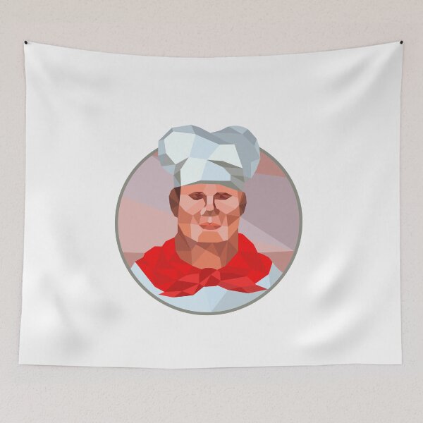 Item preview, Chef Cook Baker Head Low Polygon designed and sold by patrimonio.