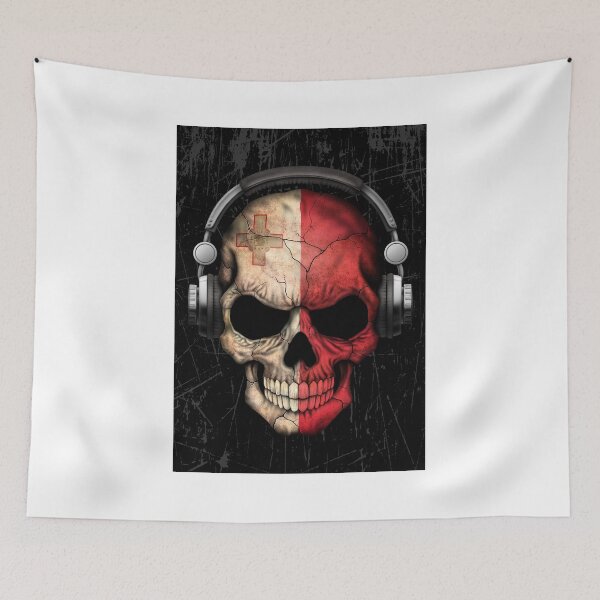 Item preview, Dj Skull with Maltese Flag designed and sold by JeffBartels.