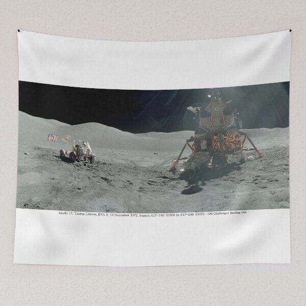 Item preview, Apollo 17 : Amazing Panoramic Picture Taken on the Moons surface designed and sold by Very Peculiar.
