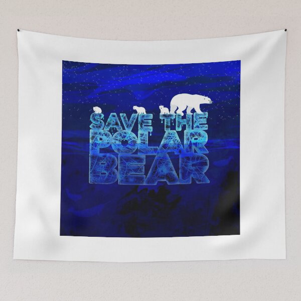 Item preview, Save the Polar Bear night design designed and sold by Peppermint Narwhal.
