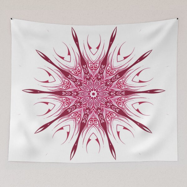 Aperçu de l'œuvre Red Pattern Kaleidoscope créée et vendue par fantasytripp.