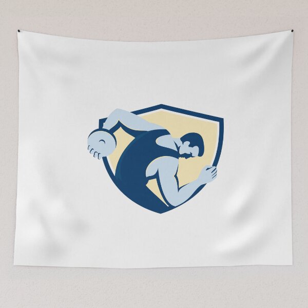 Item preview, Discus Thrower Side Shield Retro designed and sold by patrimonio.