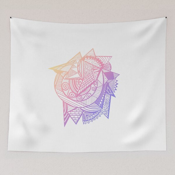 Item preview, eccentric doodles - warm colored version designed and sold by suzeejobs.