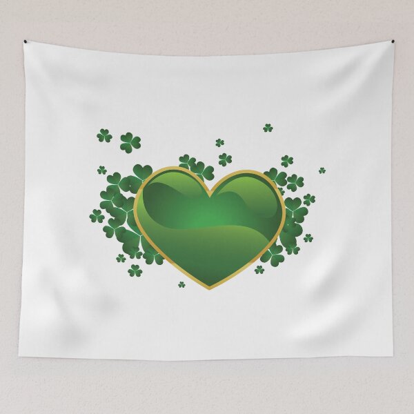 Item preview, Green heart with clovers designed and sold by Vitalia.
