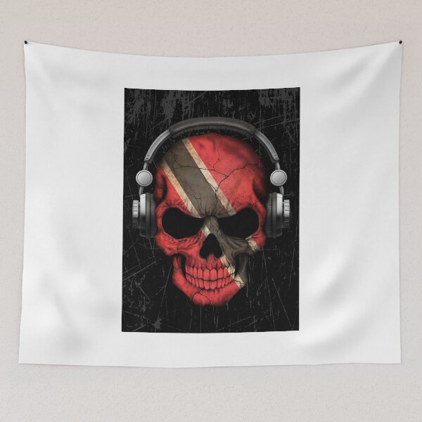 Item preview, Dj Skull with Trinidad and Tobago Flag designed and sold by JeffBartels.
