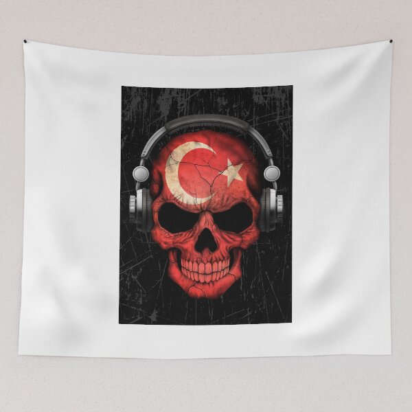 Item preview, Dj Skull with Turkish Flag designed and sold by JeffBartels.