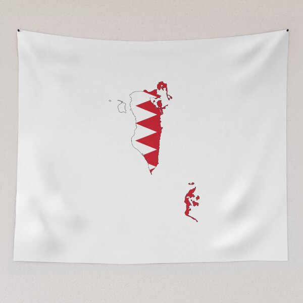 Item preview, bahrain flag map designed and sold by tony4urban.