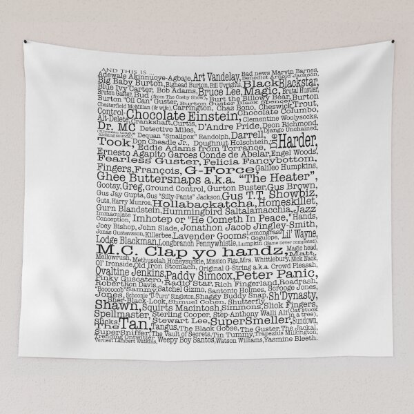 Item preview, Psych tv show poster, nicknames, Burton Guster designed and sold by happyyakk.