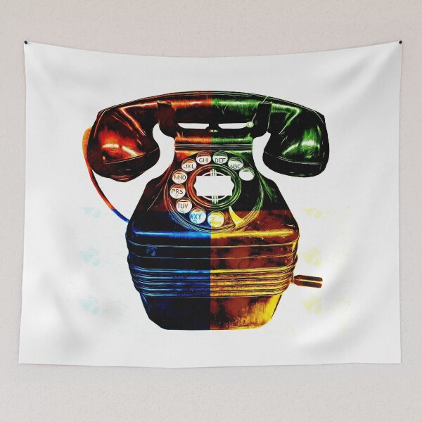 Item preview, Pop Art Vintage Telephone 4 designed and sold by peanutroaster.