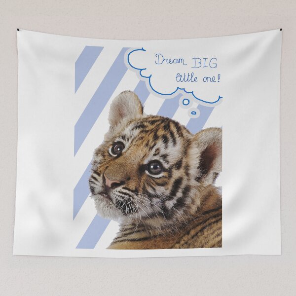 Aperçu de l'œuvre Dream BIG little one! (blue) créée et vendue par steinbock.