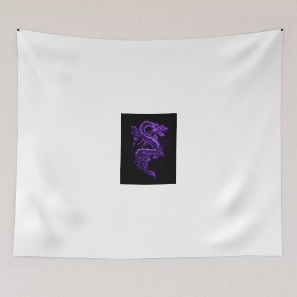 Item preview, Asian Purple Dragon Pattern designed and sold by HavenDesign.