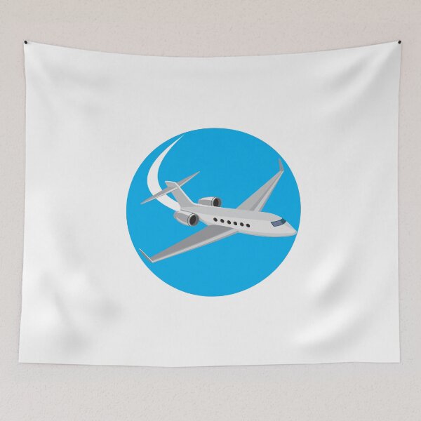 Item preview, Commercial Light Passenger Airplane Circle Retro designed and sold by patrimonio.