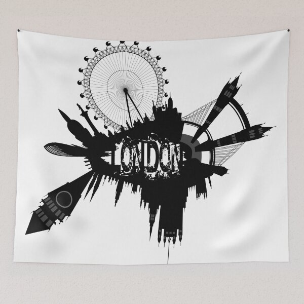 Item preview, London Skyline In Grunge Style designed and sold by siloto.