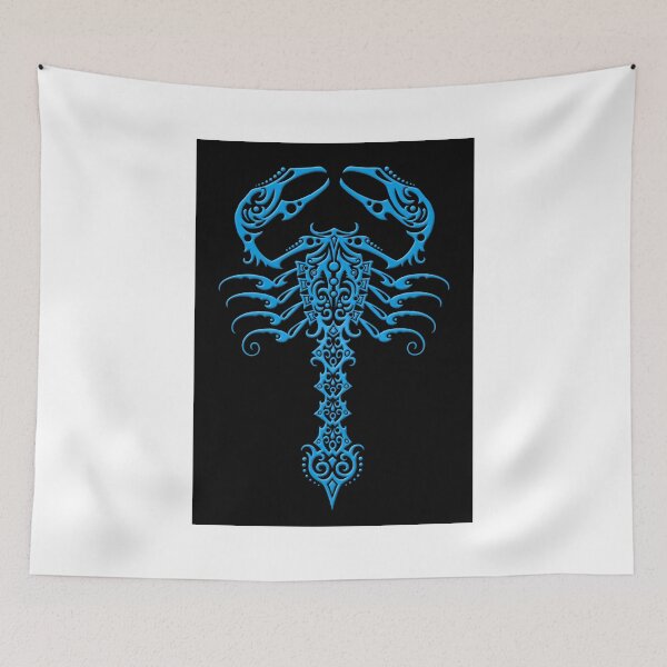 Item preview, Blue and Black Tribal Scorpion designed and sold by JeffBartels.