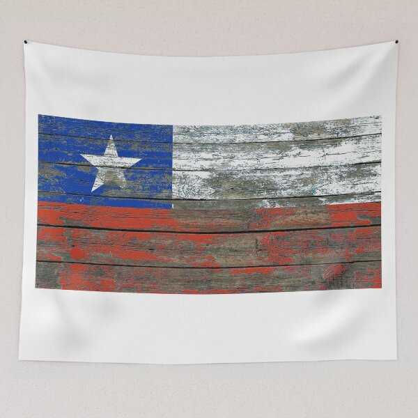 Item preview, Flag of Chile on Rough Wood Boards Effect designed and sold by JeffBartels.