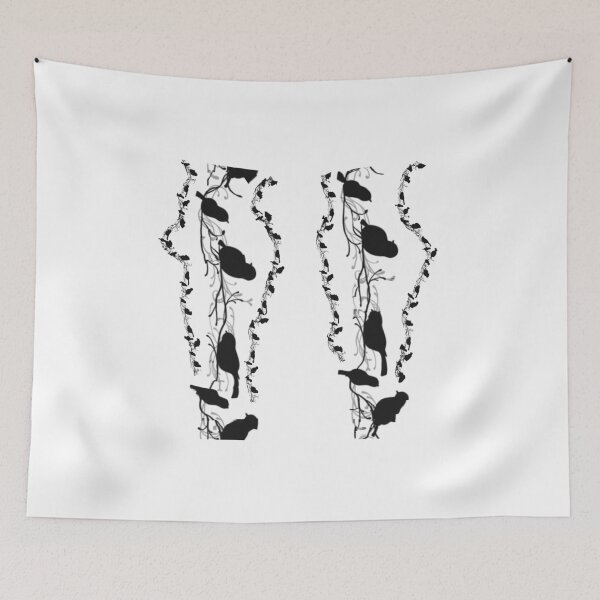 Item preview, Bird Silhouette black on Grey designed and sold by Alius Imago.