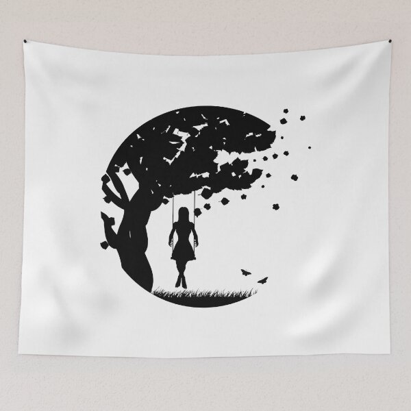 Item preview, Girl on swing designed and sold by AnnArtshock.