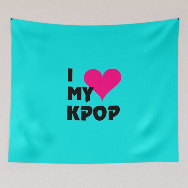 Item preview, I LOVE MY KPOP - TEAL designed and sold by Kpop Seoul Shop.