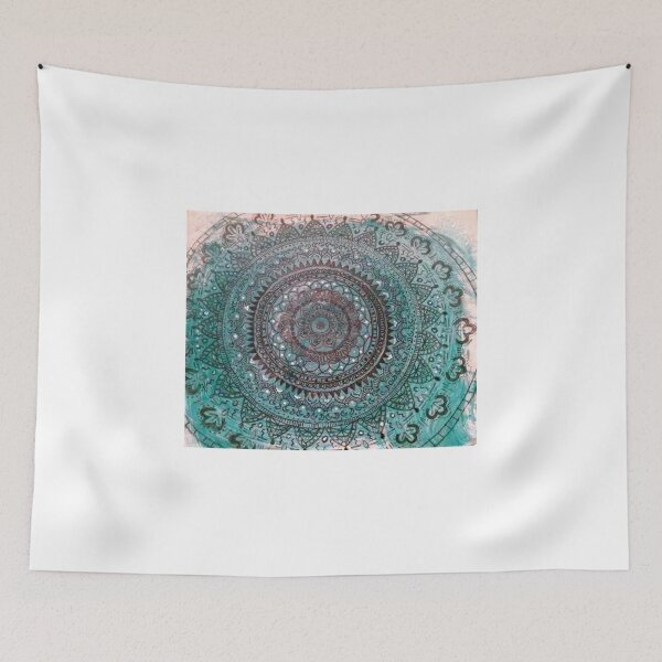 Item preview, Teal Mandala designed and sold by Jen Hallbrown.
