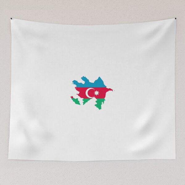 Item preview, Flag Map of Azerbaijan  designed and sold by abbeyz71.