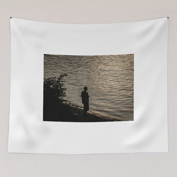 Item preview, Silhouette Of A Fisherman designed and sold by mcstory.