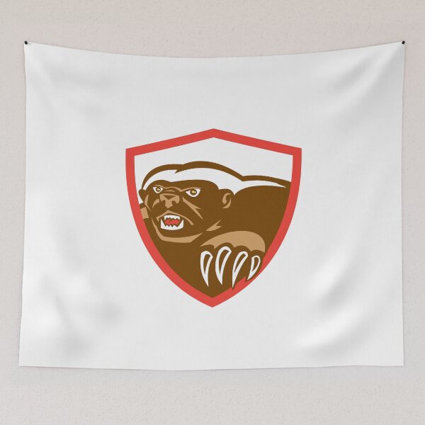 Item preview, Honey Badger Claws Side Shield Retro designed and sold by patrimonio.