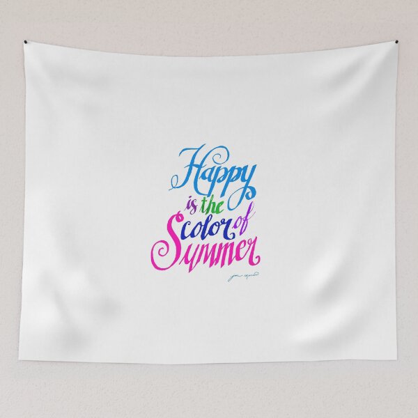 Item preview, Happy is the Color of Summer Colorful by Jan Marvin designed and sold by Jan Marvin Art Studio.