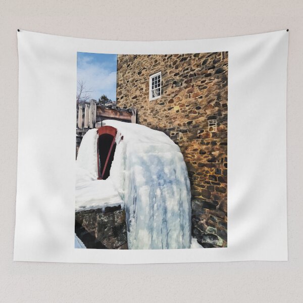 Item preview, Grist Mill in Winter designed and sold by Susan Savad.