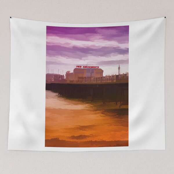 Item preview, Worthing Pier Under a Purple Sky (Worthing West Sussex) designed and sold by christo65.