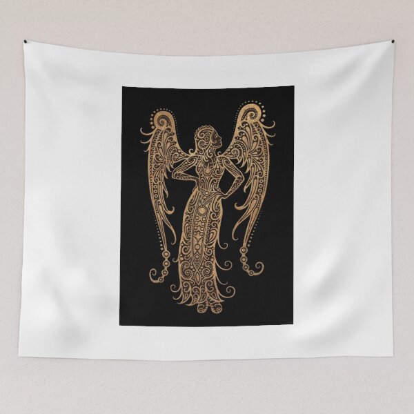 Item preview, Rustic Virgo Zodiac Sign on Black designed and sold by JeffBartels.