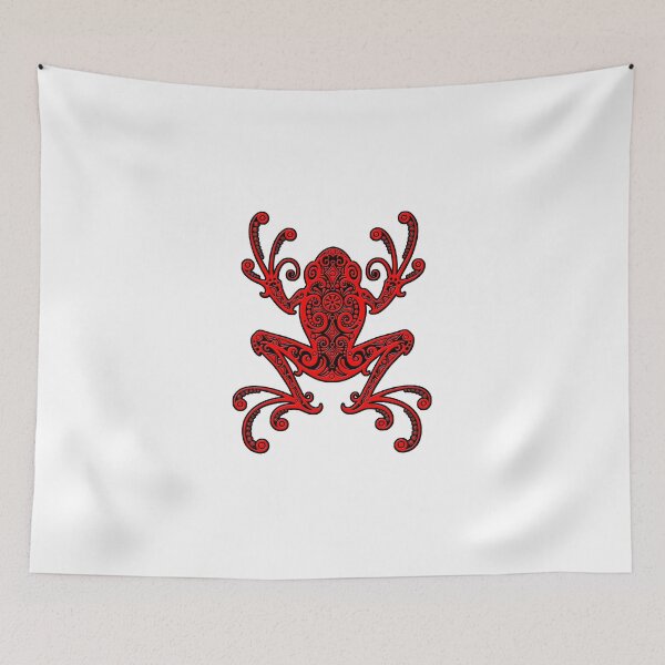Item preview, Intricate Red and Black Tree Frog designed and sold by JeffBartels.