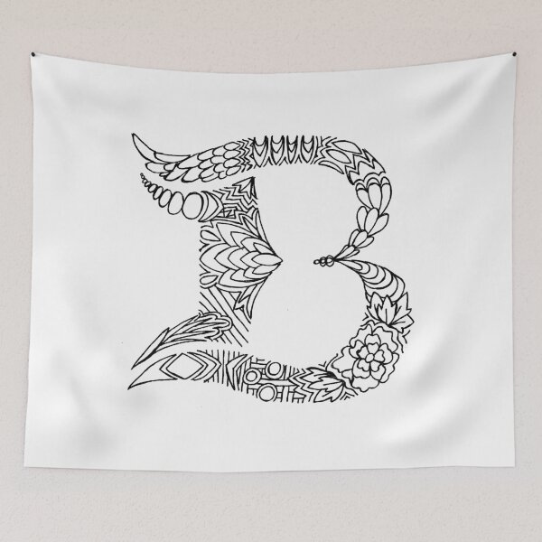 Item preview, Patterned Letter B designed and sold by Alyssa Zeldenrust.
