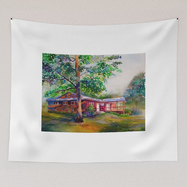 Item preview, Backyard at Hank's House designed and sold by Art & Design by Linda Stout.