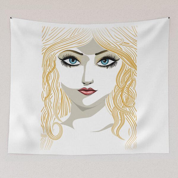 Item preview, Blond girl with blue eyes designed and sold by AnnArtshock.