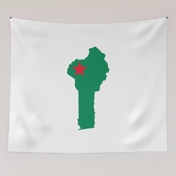 Item preview, Flag Map of People's Republic of Benin, 1975-1990 designed and sold by abbeyz71.