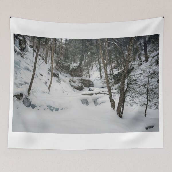 Item preview, Fresh Snow Falls On Delaware Falls designed and sold by Gene Walls.