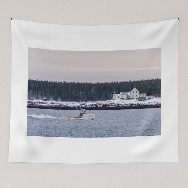 Item preview, New England Lobster Boat Heading Home designed and sold by TKPhotos.