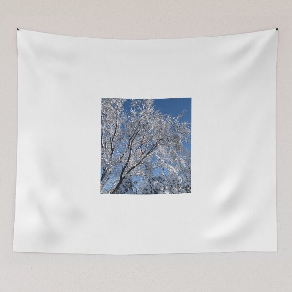 Item preview, Snow Covered Trees Photograph Square designed and sold by adriturner.