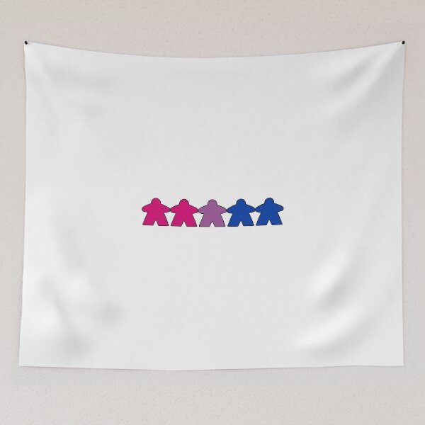 Item preview, Bisexuality Pride (edición mínima de Meeple) designed and sold by BasiliskOnline.