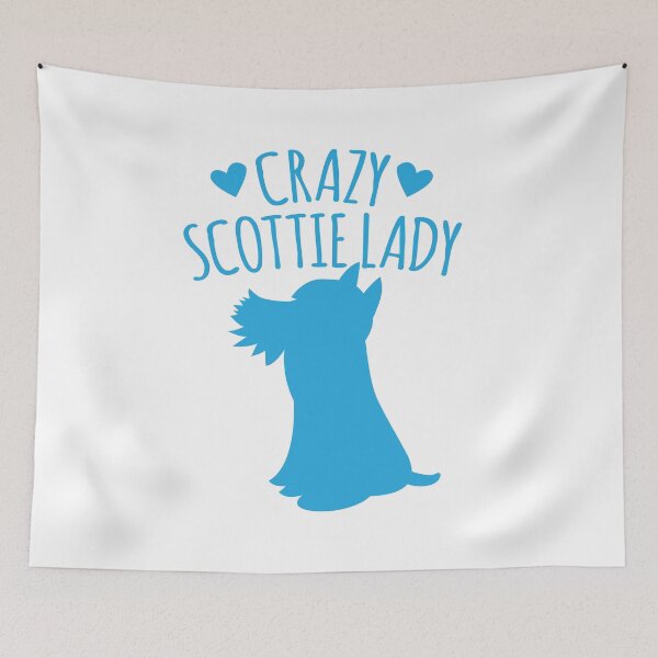Item preview, Crazy Scottie (Scottish dog) Lady designed and sold by jazzydevil.
