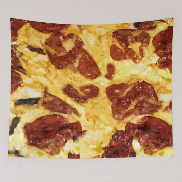 Item preview, Scramble Eggs Duvet with Capicola designed and sold by GolemAura.