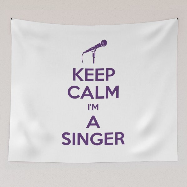 Item preview, Keep calm, I'm a singer designed and sold by Dis-An-Dat.