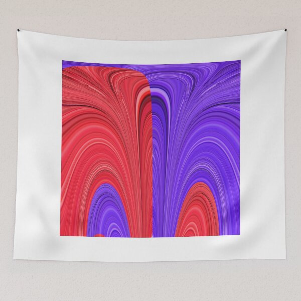 Item preview, Red and Purple Coming Together Bold Abstract Art Design designed and sold by adriturner.
