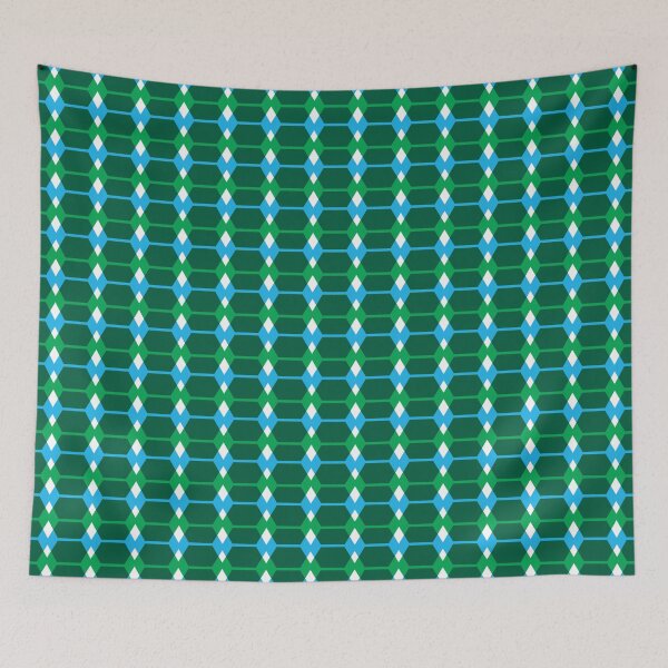 Item preview, Fun Color Pattern: Green, Blue, White designed and sold by Winterrr.