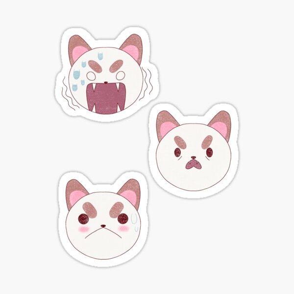 Puppycat Expressions Sticker