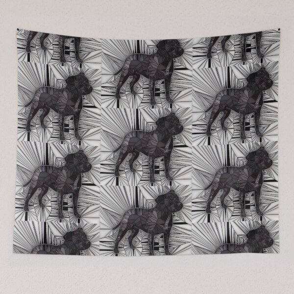Item preview, Staffordshire Bull Terrier Mosaic designed and sold by HeckaDoodleDo.