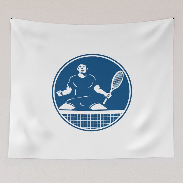 Item preview, Tennis Player Racquet Fist Pump Icon designed and sold by patrimonio.