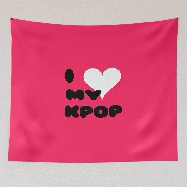 Item preview, I LOVE MY KPOP - pink designed and sold by Kpop Seoul Shop.