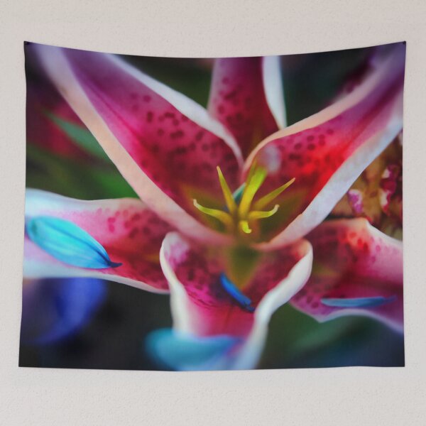 Item preview, Blue Petals on a Stargazer Lily designed and sold by bloomingvine.